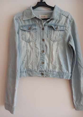 Mavi Düğmeli Kadın Denim Ceket - Görsel 2