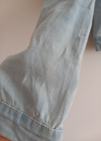 Mavi Düğmeli Kadın Denim Ceket - Görsel 4