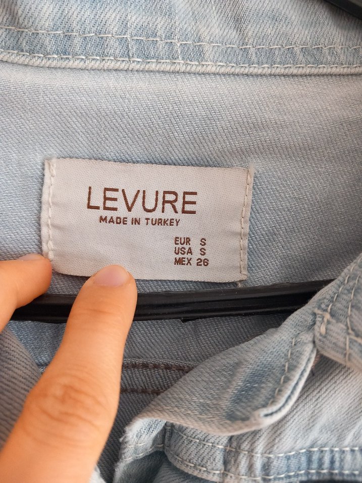 Mavi Düğmeli Kadın Denim Ceket - Görsel 5