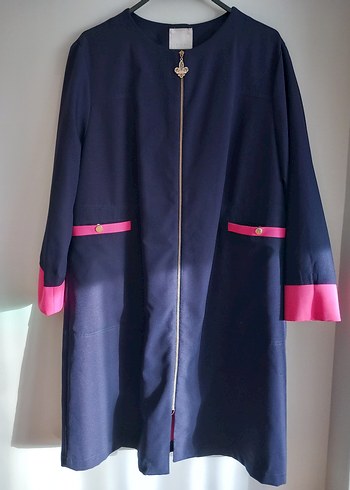 Kadın Mor Uzun Fermuarlı Tunik - Görsel 2