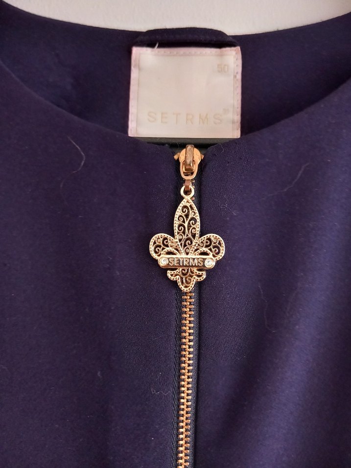 Kadın Mor Uzun Fermuarlı Tunik - Görsel 5