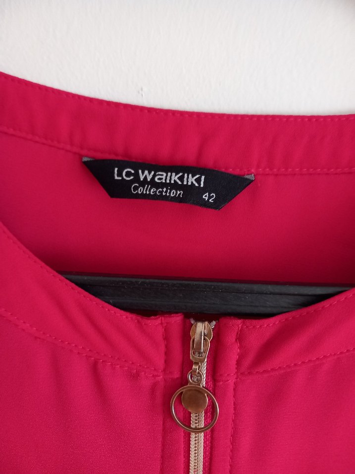 Pembe Fermuarlı Uzun Kadın Tunik - Görsel 4