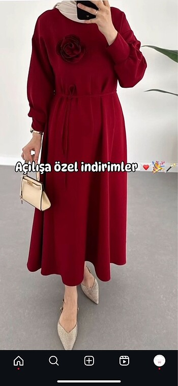 gül detay elbise