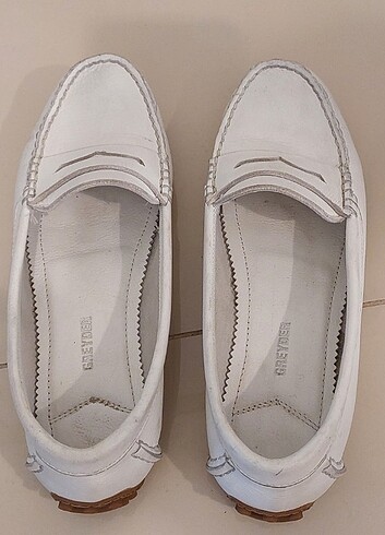 Kadin hakiki deri loafer/ babet