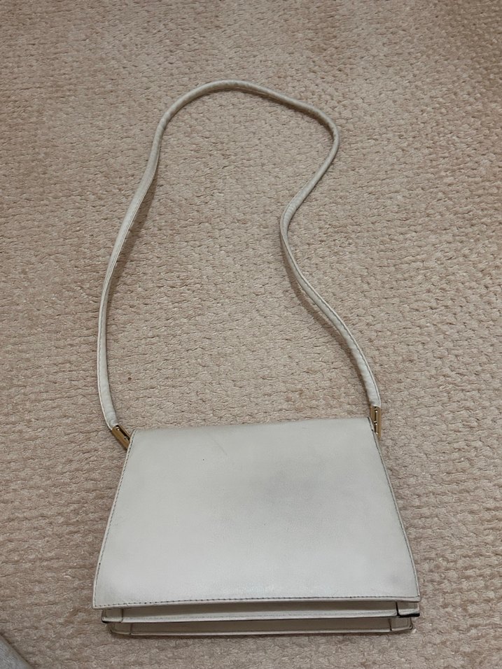 Bej Vintage Minimalist Kadın Çanta - Görsel 4