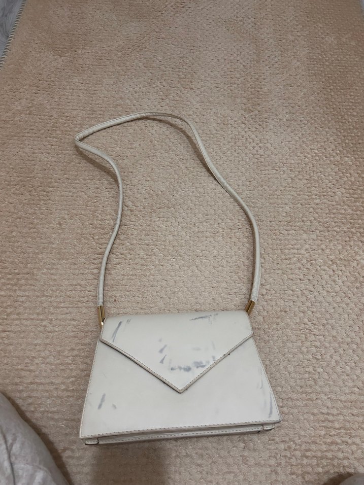 Bej Vintage Minimalist Kadın Çanta - Görsel 3