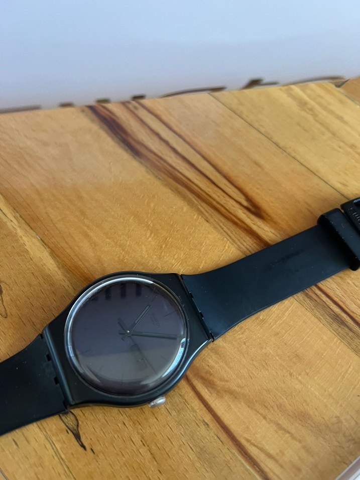 Swatch Siyah Minimalist Kadın Saati - Görsel 4