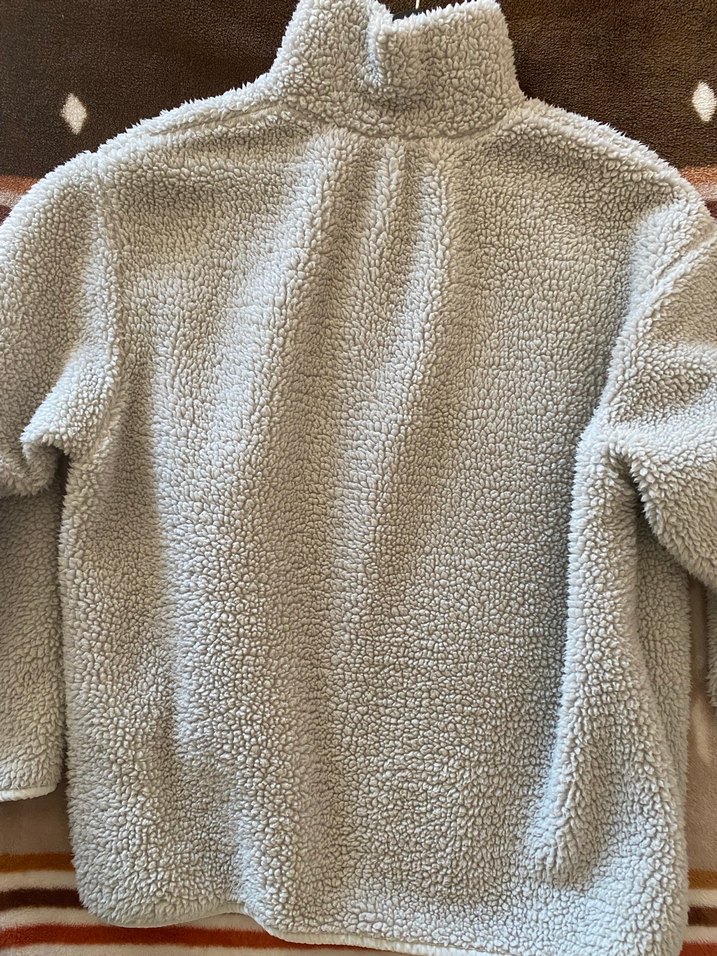 Gri Fermuarlı Kadın Polar Ceket - Görsel 3