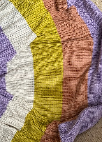 Trendyol & Milla Renkli Oversize Örgü Kadın Kazak