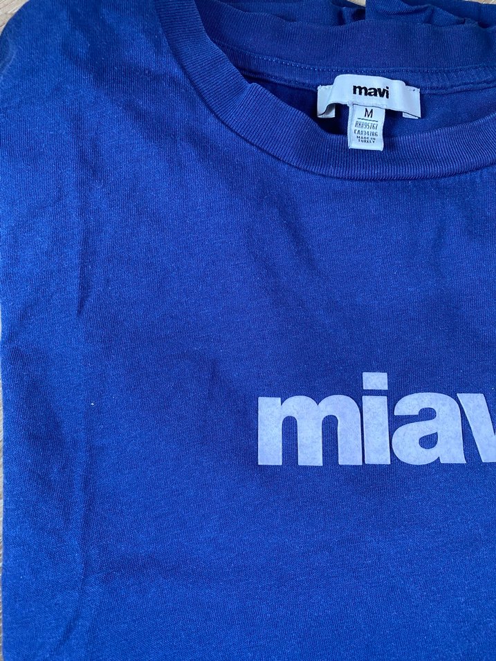 Mavi Tshirt Pamuklu - Görsel 2