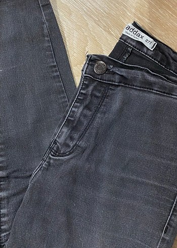 Gri Esnek Skinny Kadın Kot Pantolon - Görsel 2