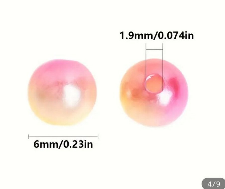 Parlak Turkuaz Gradyan Takı ve Süsleme Boncukları 500 adet - Görsel 2