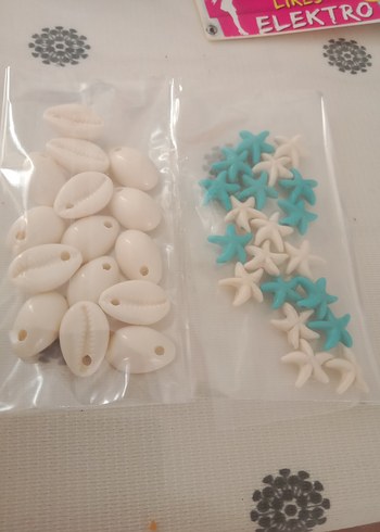 Turkuaz ve Beyaz Deniz Yıldızı Takı malzemeleri - Görsel 2