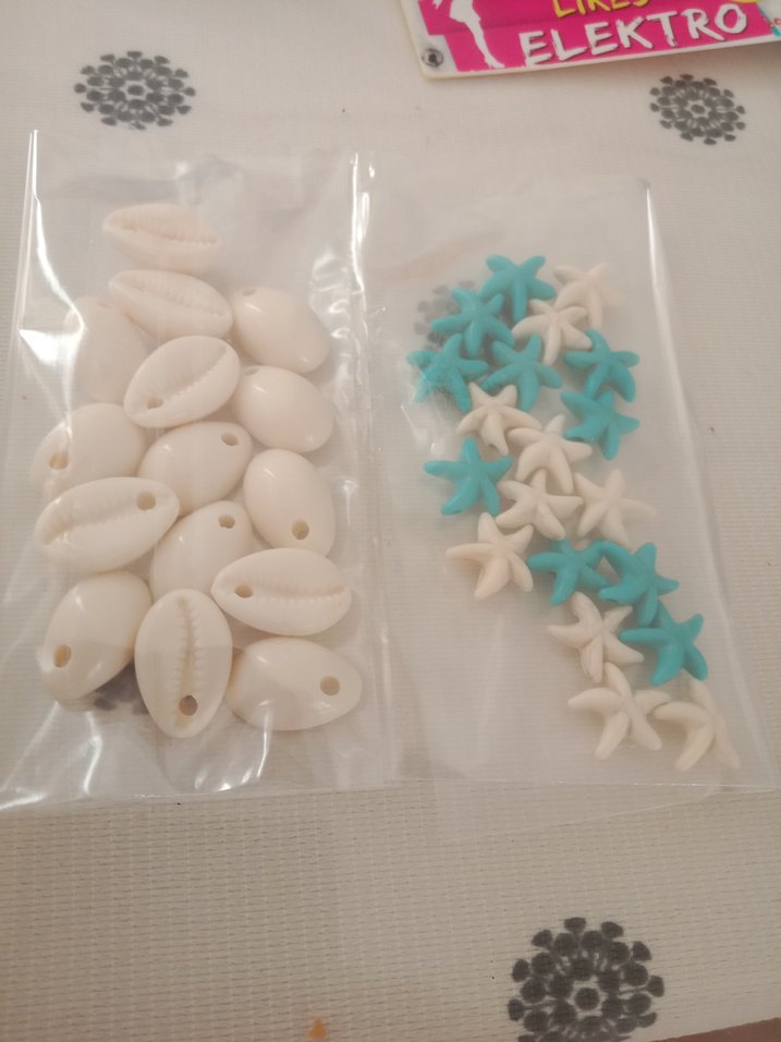 Turkuaz ve Beyaz Deniz Yıldızı Takı malzemeleri - Görsel 2