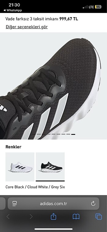 Adidas Adidas switch move koşu erkek ayakkabısı