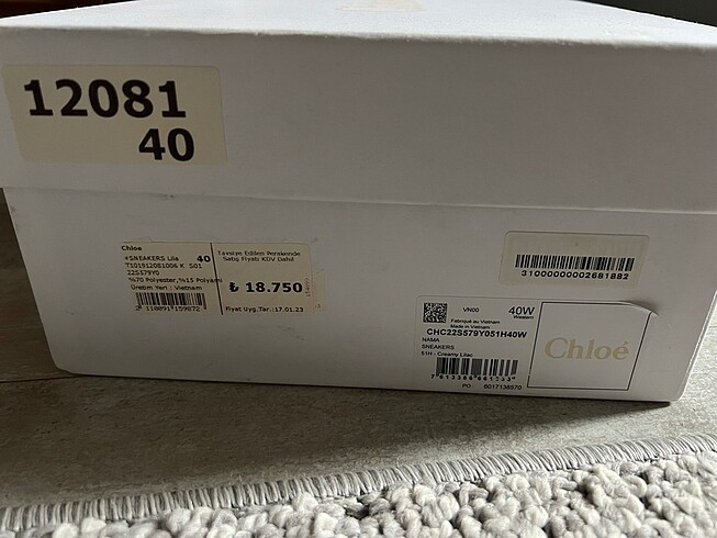 40 Beden Chloe Sneakers