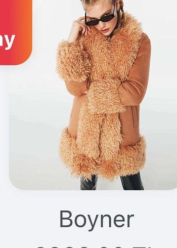 Kahverengi Leopar Desenli Kısa Kürk Mont - Görsel 3