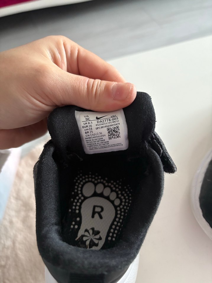 Siyah Erkek Çocuk Spor Ayakkabı Velcro - Görsel 4