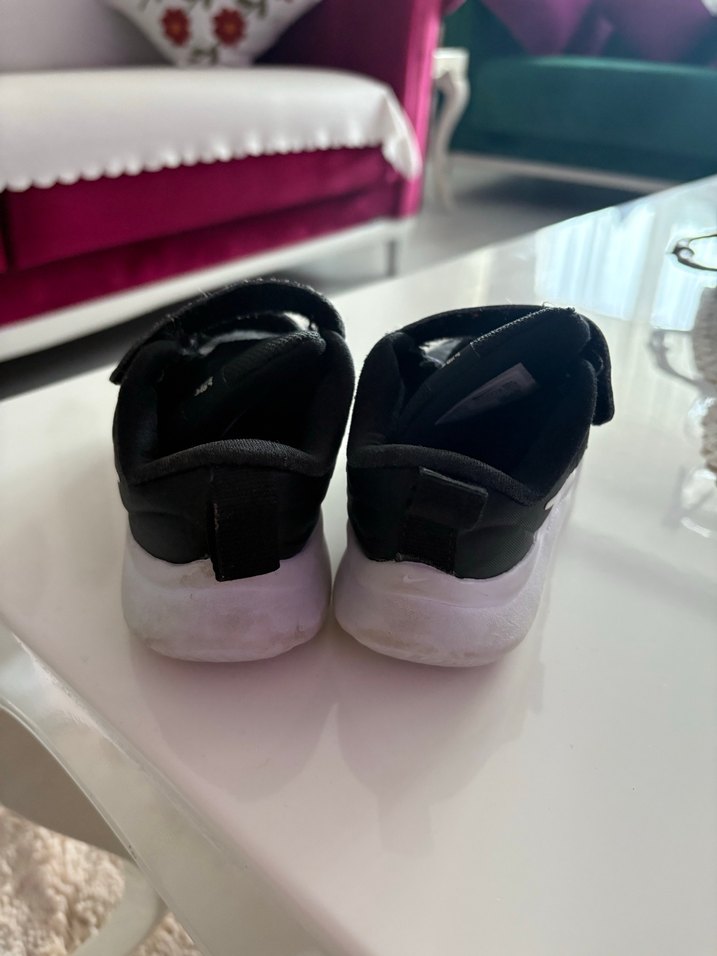 Siyah Erkek Çocuk Spor Ayakkabı Velcro - Görsel 5