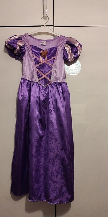 Disney Rapunzel mor kostümü 
