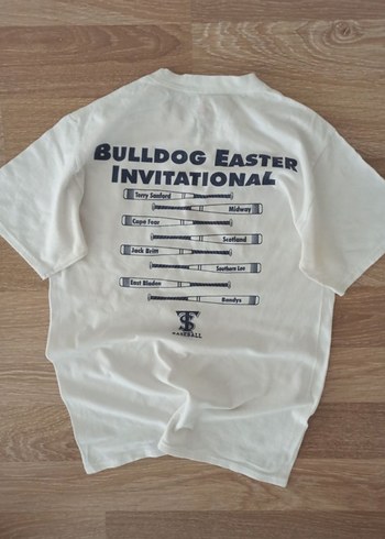 American Vintage Vintage 90s Bulldog Hanes Tee Rare Usa