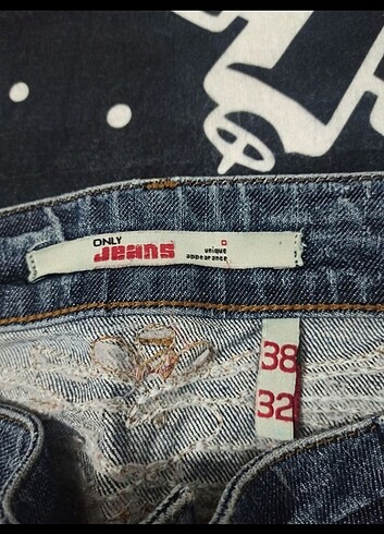 38 Beden mavi Renk Vintage Y2k Skull İcon Pant vondutch