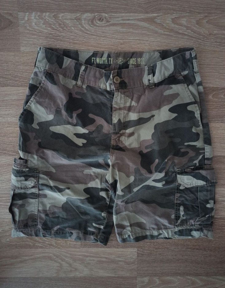 Vintage Dickies Camouflage Cargo Short Usa Carhartt Stussy - Görsel 2