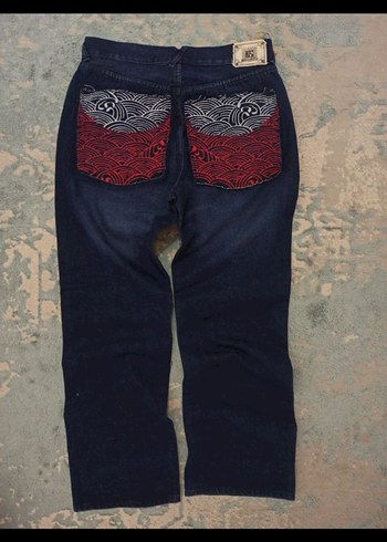 Vintage Baggy 90s Pant Hiphop Rap Y2k Pislick Sanchezz Ecko