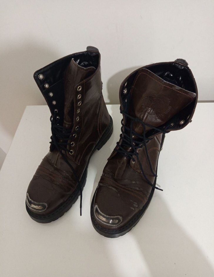 Vintage Diesel Steel Boots Skinhead Dr.Martens - Görsel 2