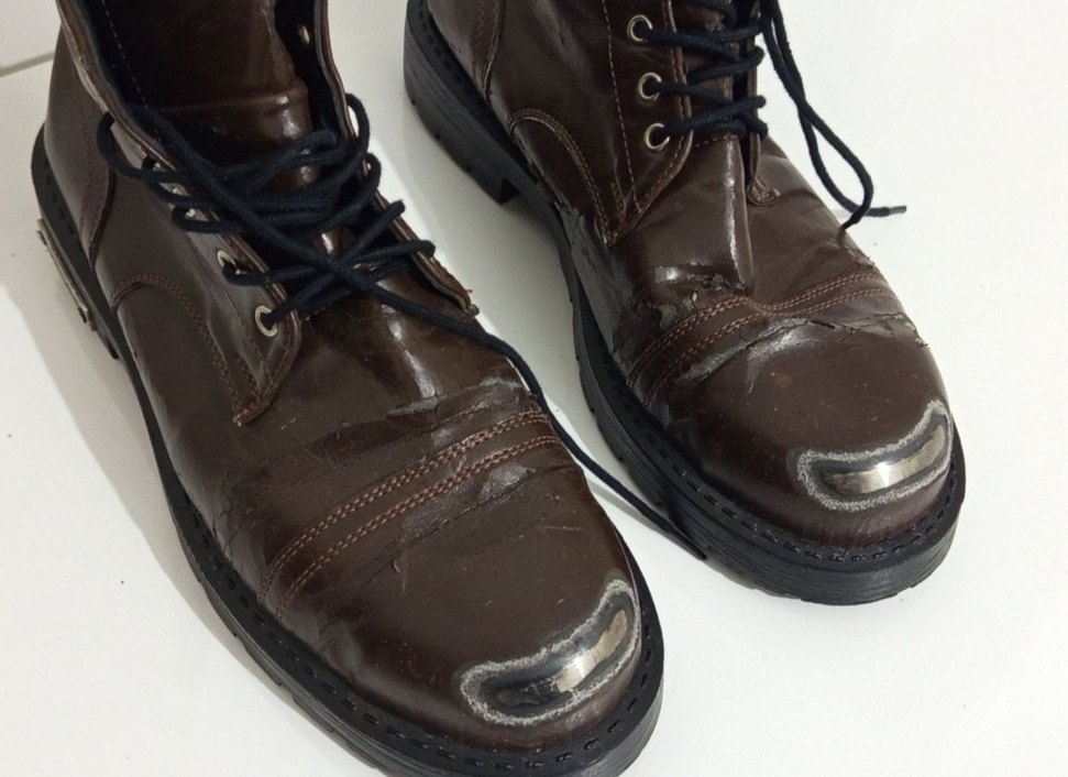 Vintage Diesel Steel Boots Skinhead Dr.Martens - Görsel 4