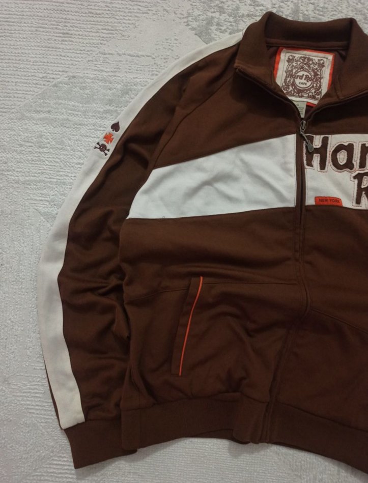 Vintage 90s Hard Rock Cafe Skull Jacket Affliction Hiphop - Görsel 3