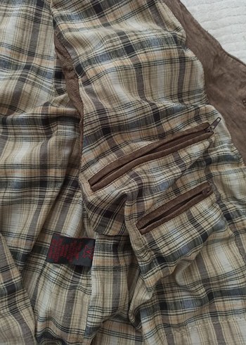 Vintage Biker Brown 90s Leather Waistcoat Harley Davidson Motor - Görsel 6