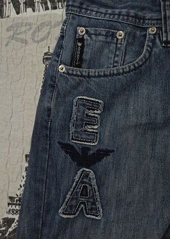 Vintage 90s Emporio Armani Baggy Pant Hiphop Rap Pislick Jnco - Görsel 3