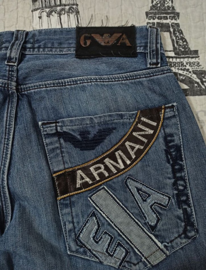 Vintage 90s Emporio Armani Baggy Pant Hiphop Rap Pislick Jnco - Görsel 5