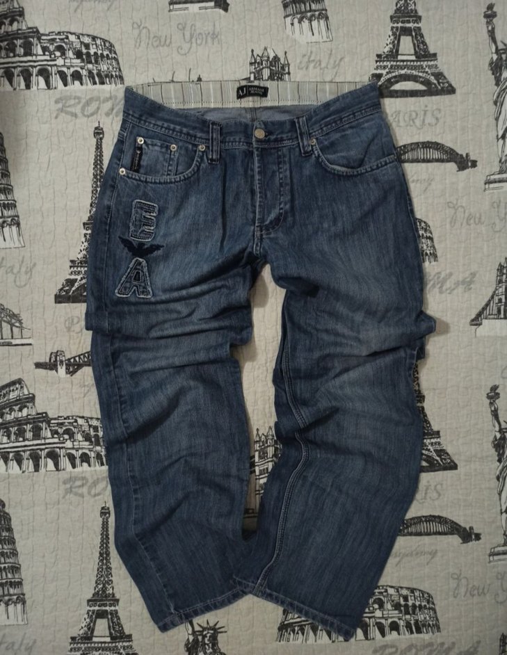 Vintage 90s Emporio Armani Baggy Pant Hiphop Rap Pislick Jnco - Görsel 2