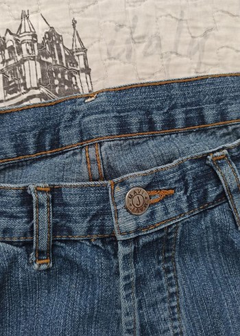 Vintage Mavi 90s Baggy Skate Pant Rare Hiphop Rap Ecko Sanchezz - Görsel 6