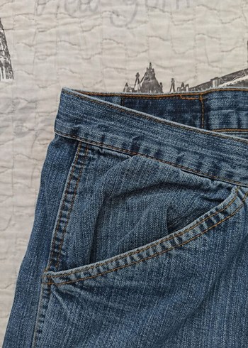 Vintage Mavi 90s Baggy Skate Pant Rare Hiphop Rap Ecko Sanchezz - Görsel 4