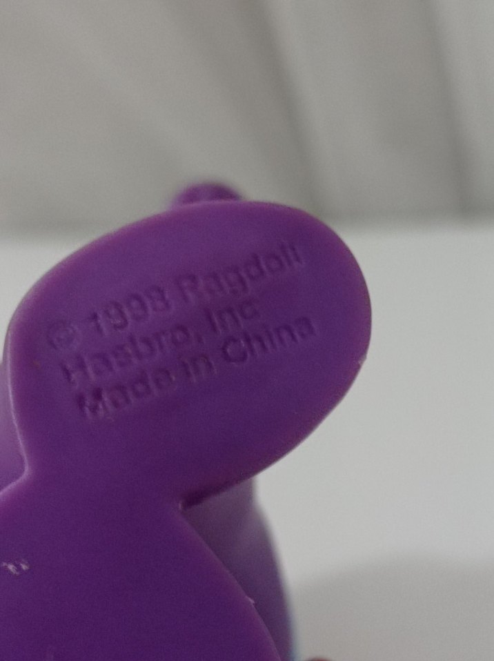 Vintage Hasbro 1998 Teletabiler Ragdoll Mor Figur - Görsel 5