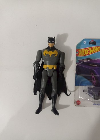 Gri Batman Oyuncak Figür ve Araba Seti - Görsel 3