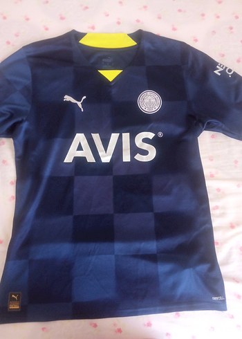 Erkek Lacivert V Yaka Kısa Kollu Fenerbahçe Forması