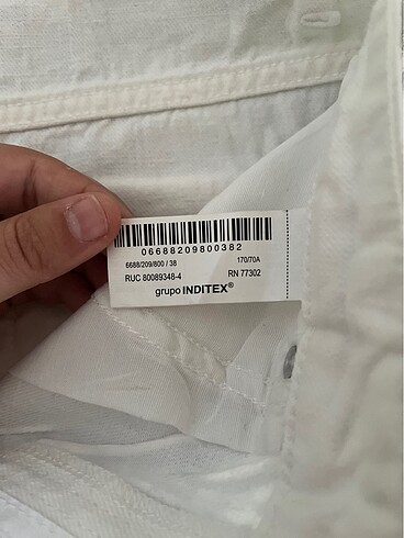 38 Beden gri Renk Zara Pantolon