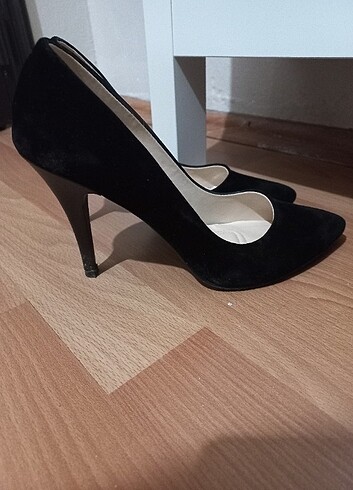 Diğer Siyah süet 36 numara stiletto