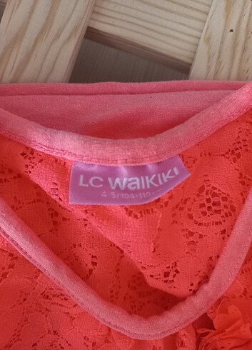 LC Waikiki 4-5 yaş penye astarlı dantel bluz