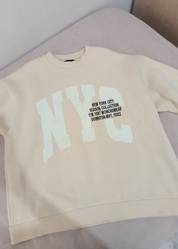 Quzu L beden oversize sweatshirt