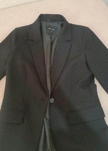 LCW Düğmeli Siyah Kadın uzun Blazer Ceket 36 beden