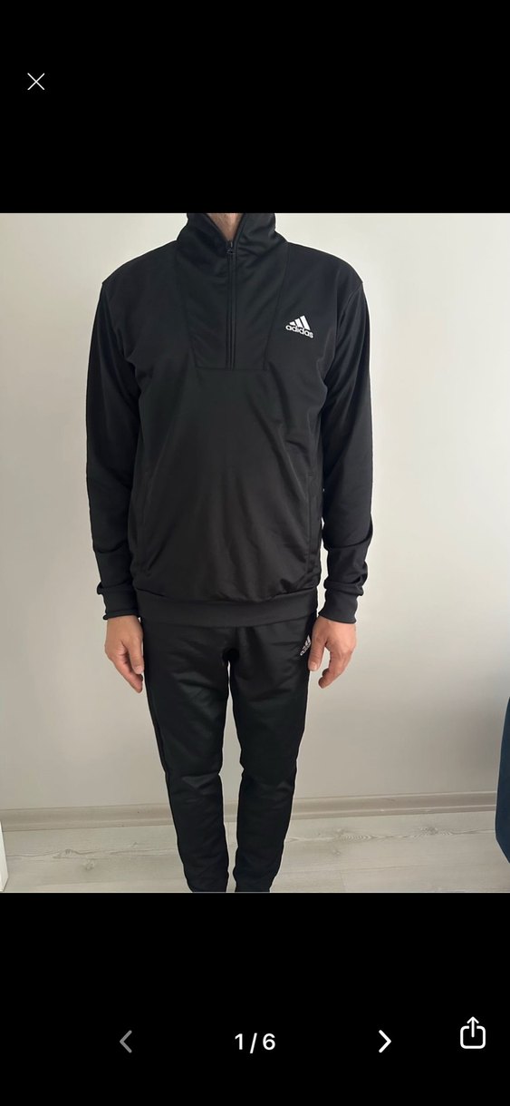 Adidas Siyah Erkek eşofman takımı - Görsel 3