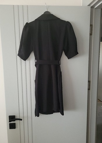 36 Beden siyah mini ceket elbise