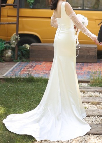 Ann Marie özel dikim gelinlik - Görsel 3