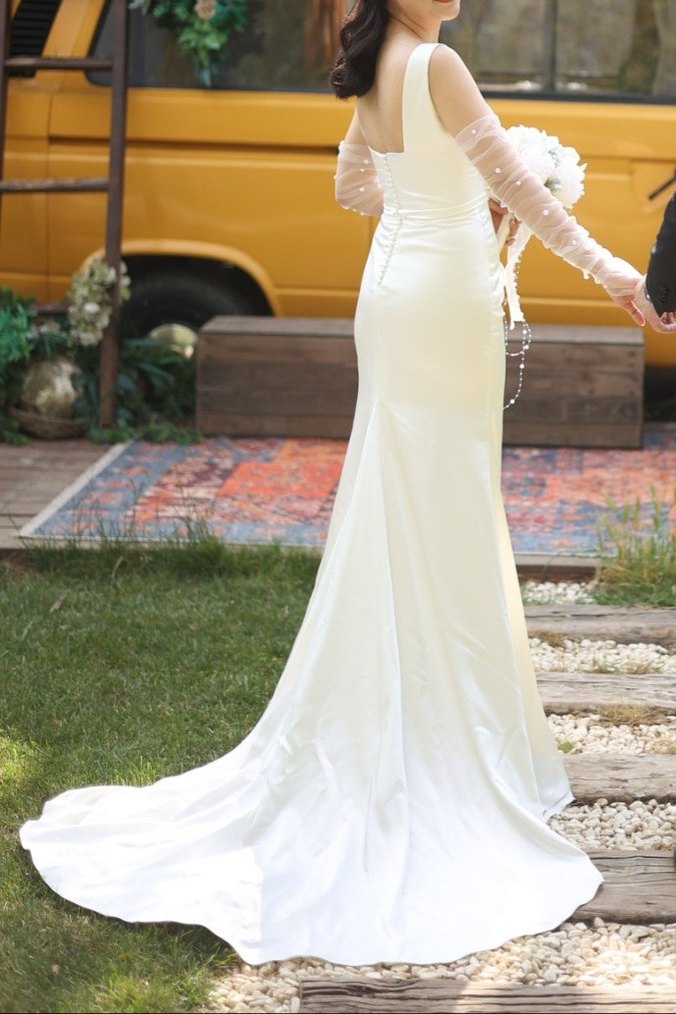 Ann Marie özel dikim gelinlik - Görsel 3