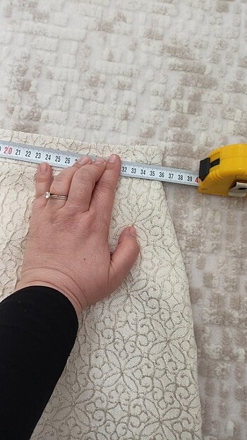 Simli krem renk ikili takım - Görsel 4